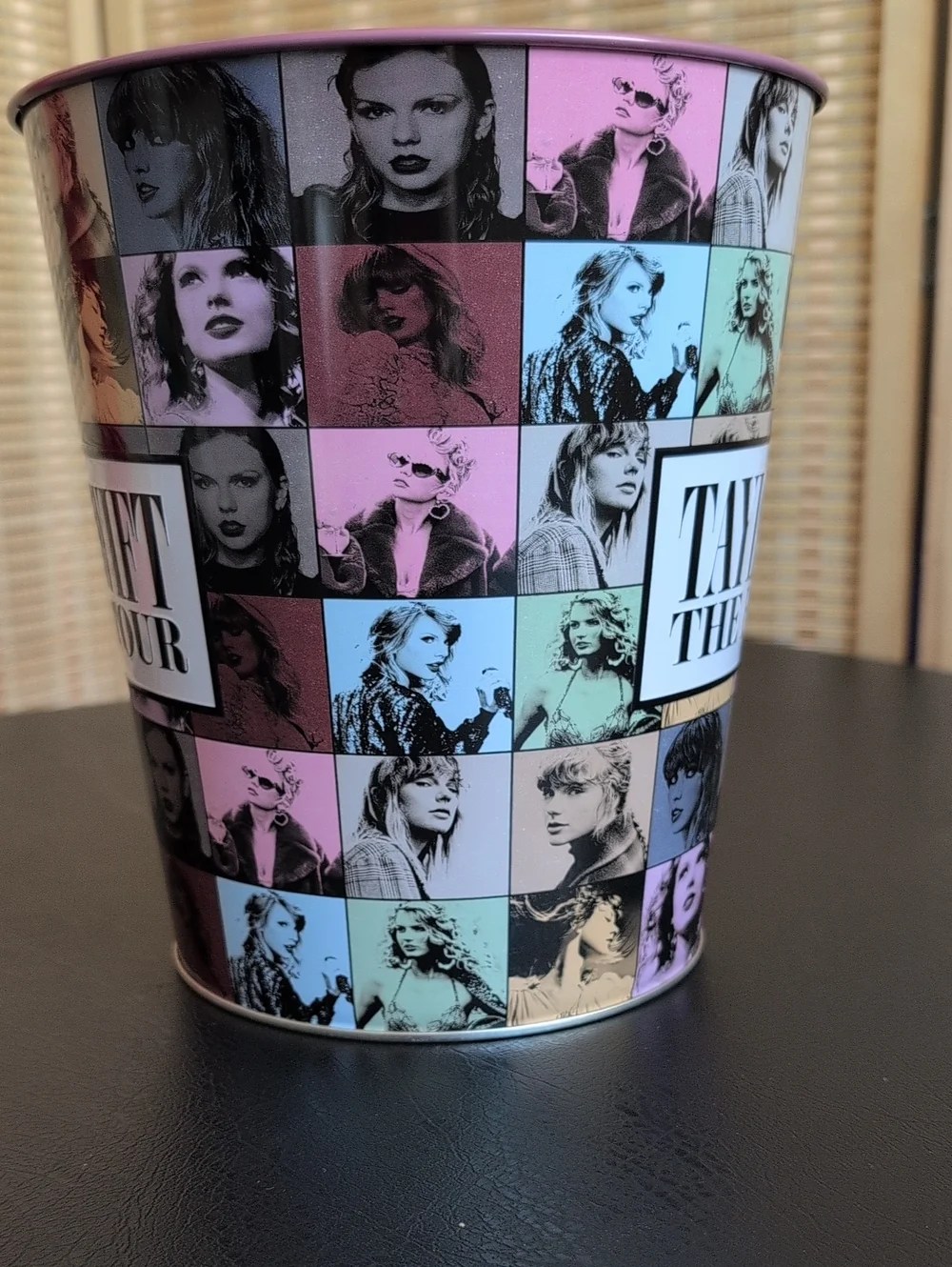 Taylor Swift Pastel Collage Eras Tour Popcorn Bucket - Pink, Blue, Purple